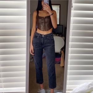 PacSun Mom Jeans Size 28 in Black